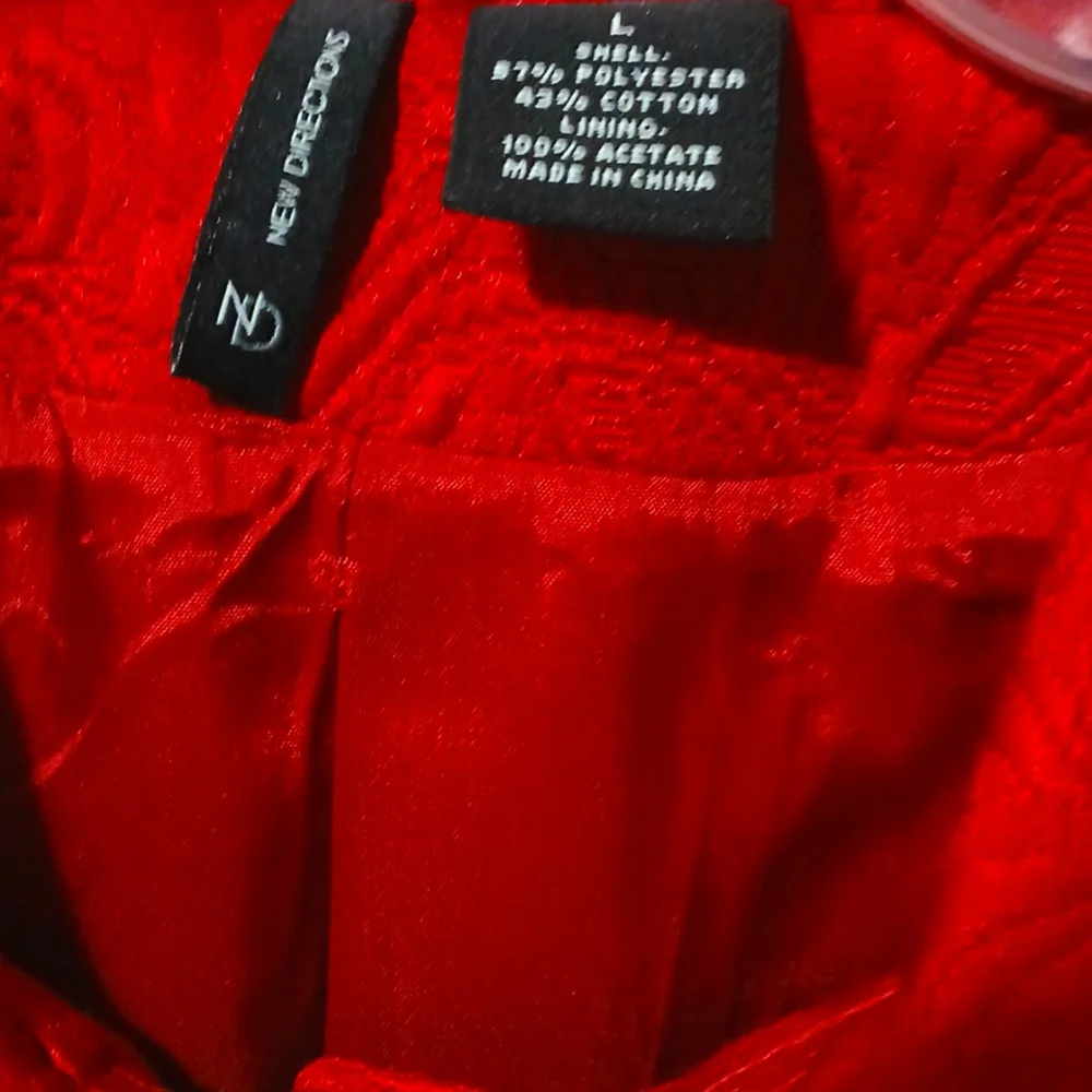 Red Women's Swing Jacket Size Large - Picture 3 of 6